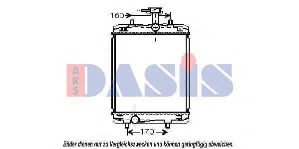 AKS DASIS 160094N Радіатор, охолодження двигуна