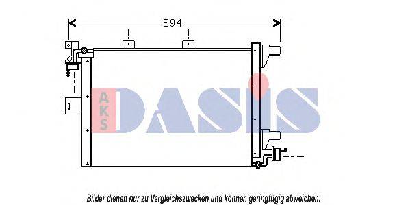AKS DASIS 162130N Конденсатор, кондиціонер
