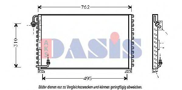 AKS DASIS 172050N Конденсатор, кондиціонер