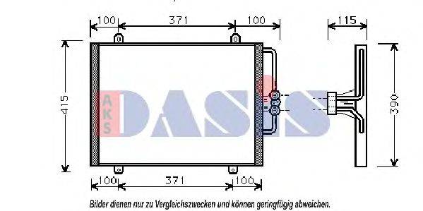 AKS DASIS 182270N Конденсатор, кондиціонер