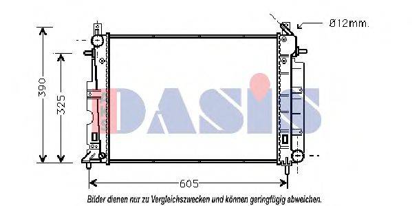 AKS DASIS 190190N Радіатор, охолодження двигуна