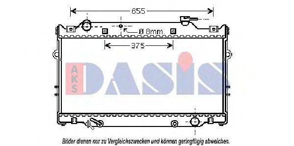 AKS DASIS 210106N Радіатор, охолодження двигуна