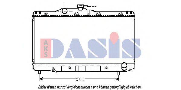 AKS DASIS 210370N Радіатор, охолодження двигуна