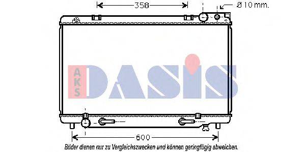 AKS DASIS 210490N Радіатор, охолодження двигуна