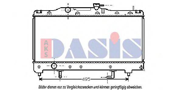 AKS DASIS 210680N Радіатор, охолодження двигуна