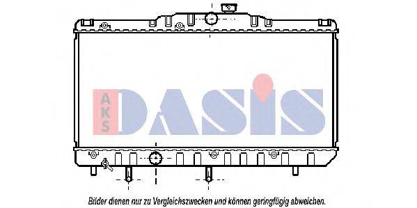 AKS DASIS 210960N Радіатор, охолодження двигуна