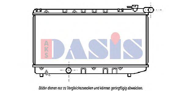 AKS DASIS 211260N Радіатор, охолодження двигуна