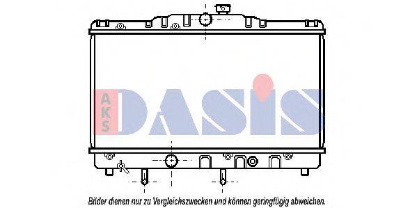 AKS DASIS 211510N Радіатор, охолодження двигуна