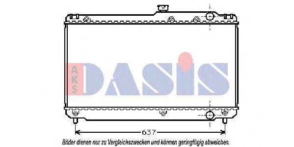 AKS DASIS 211600N Радіатор, охолодження двигуна