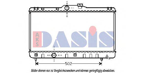 AKS DASIS 211640N Радіатор, охолодження двигуна