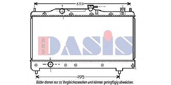 AKS DASIS 211960N Радіатор, охолодження двигуна