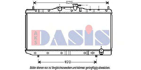 AKS DASIS 212028N Радіатор, охолодження двигуна