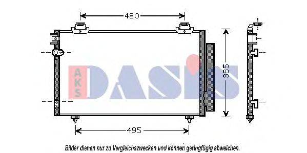 AKS DASIS 212067N Конденсатор, кондиціонер