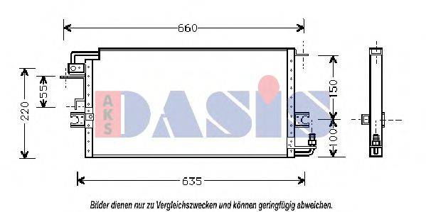 AKS DASIS 212670N Конденсатор, кондиціонер