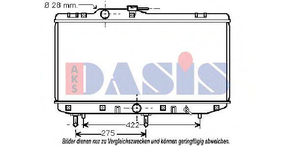 AKS DASIS 213230N Радіатор, охолодження двигуна