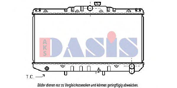 AKS DASIS 213330N Радіатор, охолодження двигуна