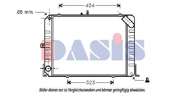 AKS DASIS 213350N Радіатор, охолодження двигуна