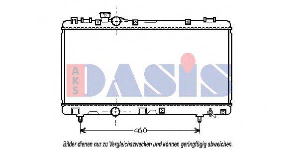 AKS DASIS 213450N Радіатор, охолодження двигуна