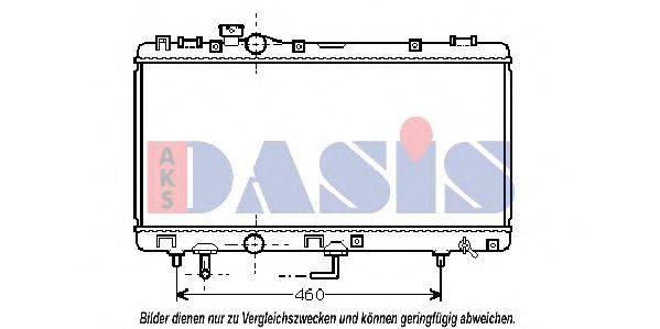 AKS DASIS 213460N Радіатор, охолодження двигуна