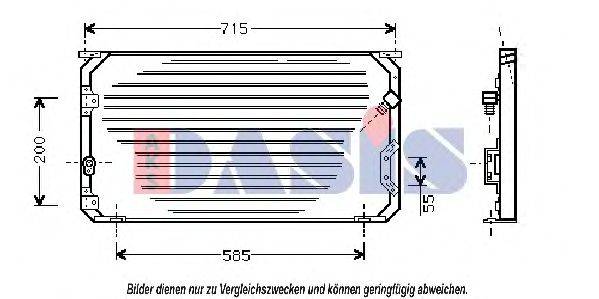 AKS DASIS 213600N Конденсатор, кондиціонер