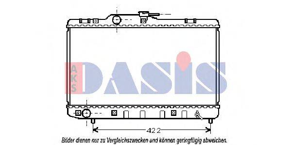 AKS DASIS 213750N Радіатор, охолодження двигуна