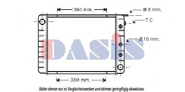 AKS DASIS 220600N Радіатор, охолодження двигуна