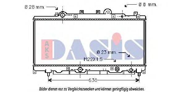 AKS DASIS 300006N Радіатор, охолодження двигуна