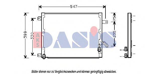 AKS DASIS 302140N Конденсатор, кондиціонер