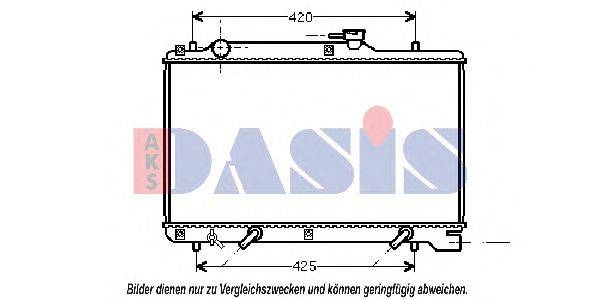 AKS DASIS 320015N Радіатор, охолодження двигуна