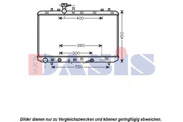 AKS DASIS 320037N Радіатор, охолодження двигуна