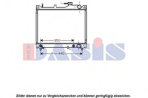 AKS DASIS 320041N Радіатор, охолодження двигуна