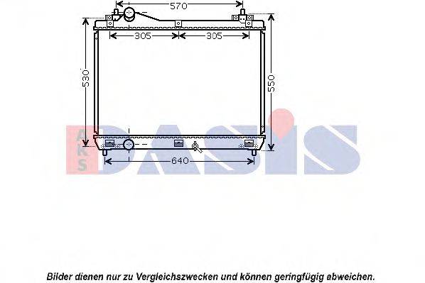 AKS DASIS 320043N Радіатор, охолодження двигуна