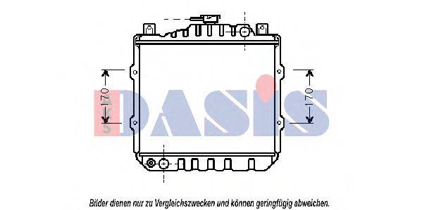 AKS DASIS 320100N Радіатор, охолодження двигуна