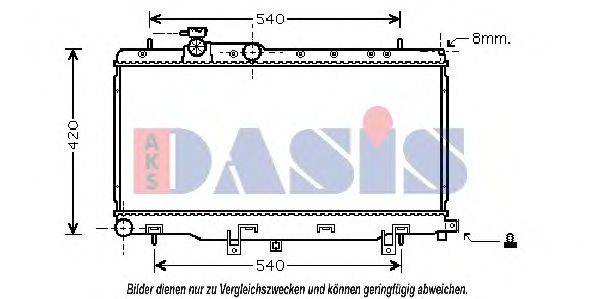 AKS DASIS 350021N Радіатор, охолодження двигуна