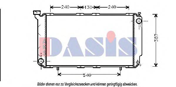 AKS DASIS 350190N Радіатор, охолодження двигуна