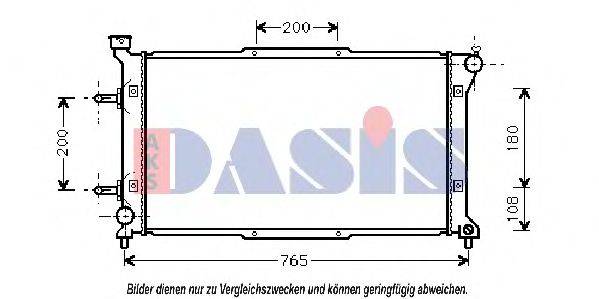 AKS DASIS 350250N Радіатор, охолодження двигуна