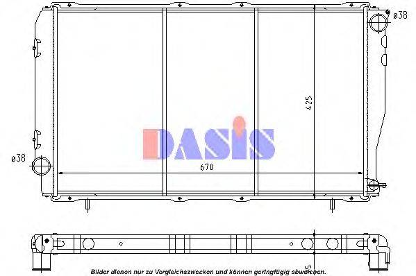 AKS DASIS 350260N Радіатор, охолодження двигуна