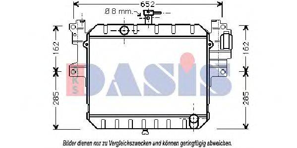 AKS DASIS 360019N Радіатор, охолодження двигуна