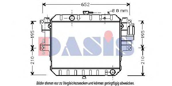 AKS DASIS 360390N Радіатор, охолодження двигуна