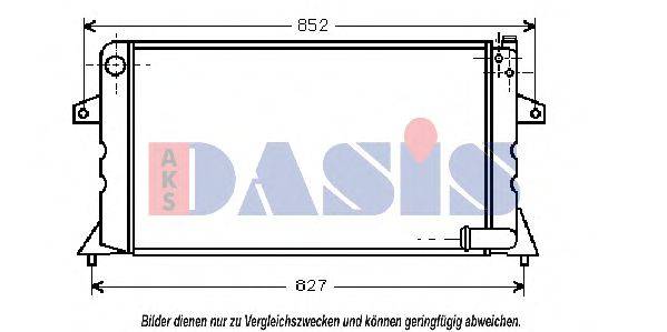 AKS DASIS 370031N Радіатор, охолодження двигуна