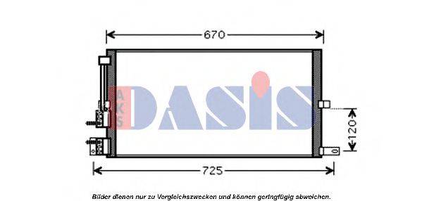 AKS DASIS 372013N Конденсатор, кондиціонер