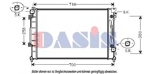 AKS DASIS 480150N Радіатор, охолодження двигуна