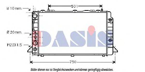 AKS DASIS 481390N Радіатор, охолодження двигуна