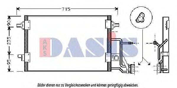 AKS DASIS 482240N Конденсатор, кондиціонер