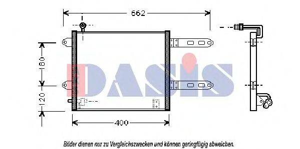 AKS DASIS 482250N Конденсатор, кондиціонер