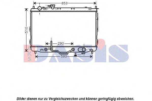 AKS DASIS 510084N Радіатор, охолодження двигуна