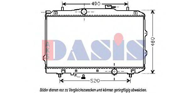 AKS DASIS 510106N Радіатор, охолодження двигуна