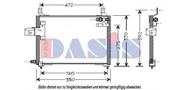 AKS DASIS 512030N Конденсатор, кондиціонер