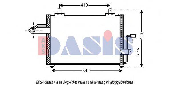 AKS DASIS 512048N Конденсатор, кондиціонер