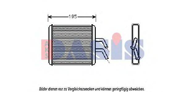 AKS DASIS 516010N Теплообмінник, опалення салону